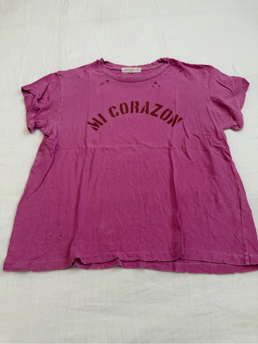 Billabong Pink 'Mi Corazon' Graphic Tee
